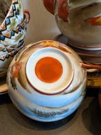 Prachtig Japans Meiji-periode Kutani-eierschaalporselein, Antiquités & Art
