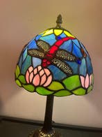 Buffet tafellamp - Glas-in-lood, Antiek en Kunst