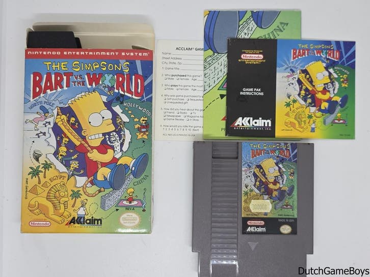 Nintendo NES - The Simpsons: Bart vs. The World - USA, Consoles de jeu & Jeux vidéo, Jeux | Nintendo NES, Envoi