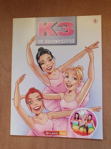 K3 de danswedstrijd, Studio 100, Deel 3, Paperback, Boeken, Verzenden, Gelezen, Jan Chalmet