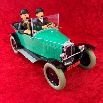 Kuifje Kuifje Autocollectie schaal 1/12 - Kuifje Auto-De 5PK, Nieuw