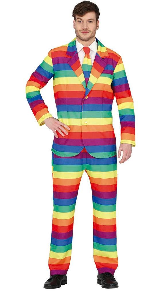 Regenboog Pak, Kleding | Heren, Carnavalskleding en Feestkleding, Nieuw, Verzenden