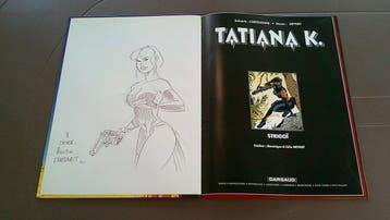 Tatiana K. T2 + dédicace + carte postale - C - 1 Album -, Nieuw