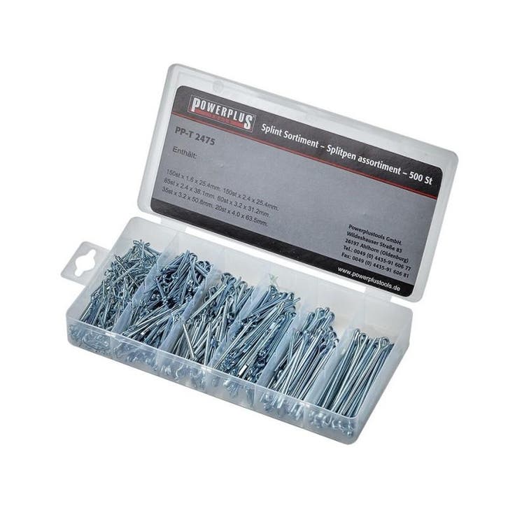 Splitpen assortiment 500 stuks, Doe-het-zelf en Bouw, Gereedschap | Overige machines, Ophalen of Verzenden