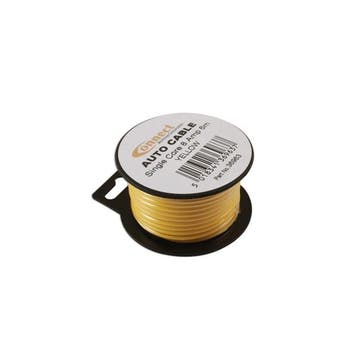 Draad 1mm2 geel PVC - mini haspel 6 meter (Electra), Auto diversen, Autogereedschap, Verzenden, Nieuw