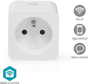 Nedis SmartLife Slimme Stekker - Wi-Fi - IP21 - Energiemeter, Huis en Inrichting, Verzenden, Nieuw