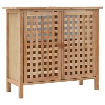 vidaXL Wastafelkast 66x29x61 cm massief walnotenhout, Huis en Inrichting, Verzenden, Nieuw