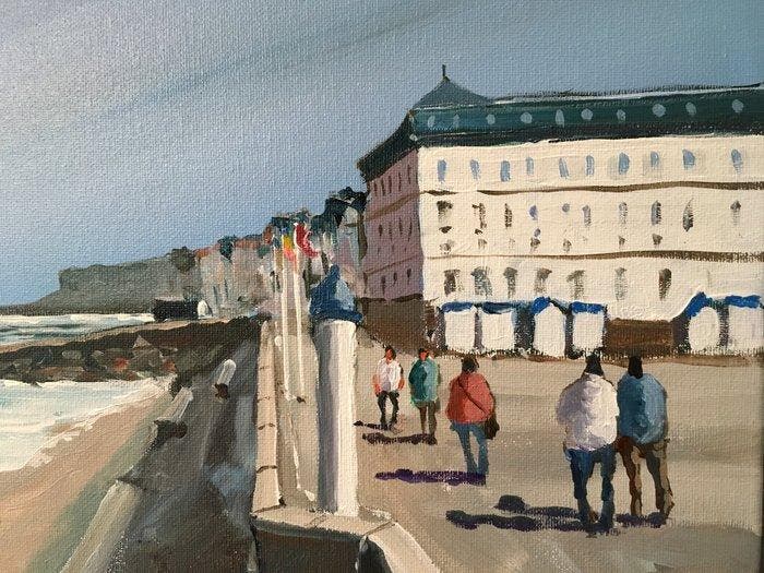 Philippe Laurent (XX-XXI) - Wimereux la digue, Antiek en Kunst, Kunst | Schilderijen | Klassiek