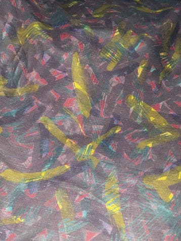 Prachtige stof in Pollock-stijl, gemaakt in Italië. -