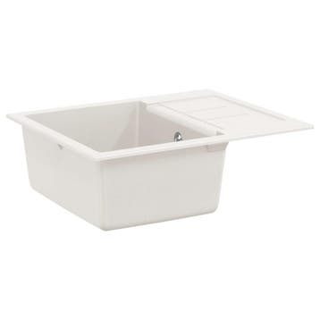 vidaXL Wasbak Wit 620 x 500 mm 80% Kwarts en 20% Hars, Verzenden