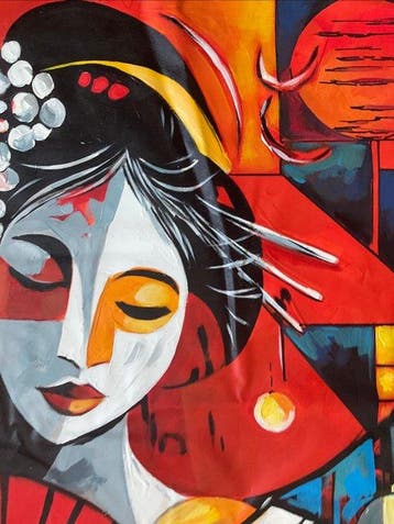 Juan Fernando (XXI) - Geisha Carmesí, Antiquités & Art