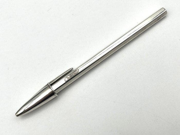 Bic - Bic Argent 25ème Anniversaire - Balpen, Collections, Stylos
