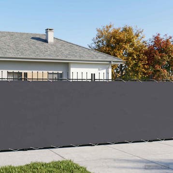 vidaXL Balkonscherm 1,8 x 15 m Stof met PU-coating Antraciet, Verzenden