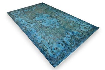 Blauwe vintage - Vloerkleed - 300 cm - 185 cm -, Huis en Inrichting, Nieuw