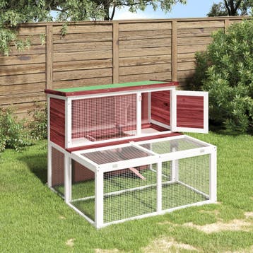 vidaXL Konijnenhok 102x90x84,5 cm massief grenenhout, Verzenden
