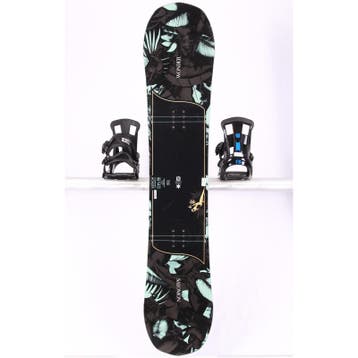 140 dames snowboard SALOMON WONDER, Black/turquoise, CAMBER, Verzenden