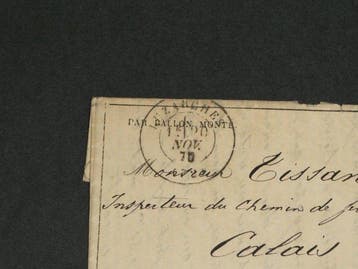 Frankrijk 1870 - Brief PER BALLON MONTE uit Parijs, Gestempeld