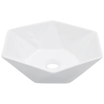 vidaXL Wastafel 41x36,5x12 cm keramiek wit, Verzenden, Nieuw