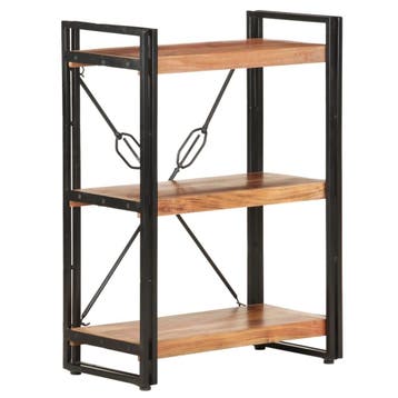 vidaXL Boekenkast met 3 schappen 60x30x80 cm massief, Verzenden, Nieuw