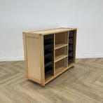 Klassehout verrijdbare schoolkast (hxbxd) 96x120x47 cm,, Huis en Inrichting, Kasten | Overige, Gebruikt