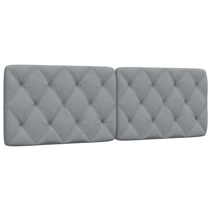 vidaXL Hoofdbordkussen 160 cm stof lichtgrijs, Maison & Meubles, Chambre à coucher | Lits, Envoi