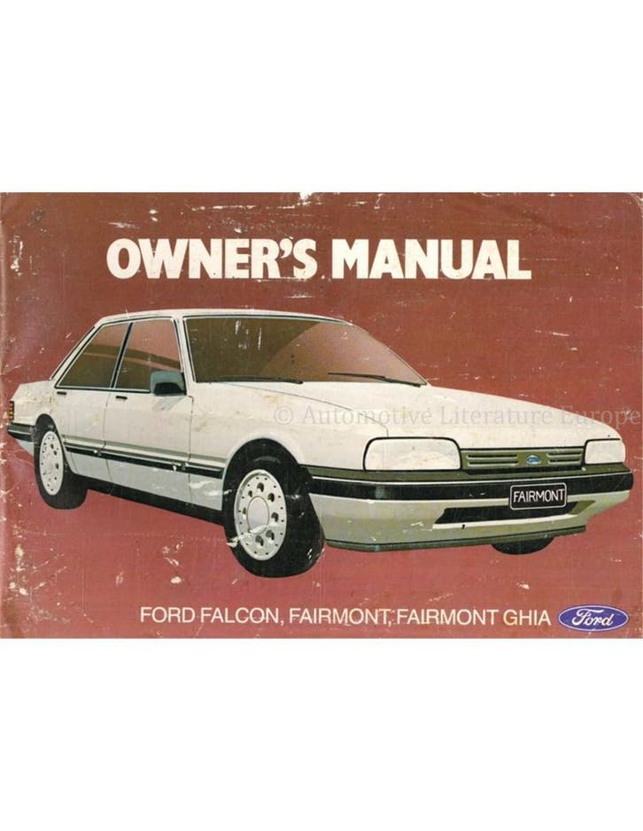 1987 FORD FALCON | FAIRMONT | FAIRMONT GHIA, Autos : Divers, Modes d'emploi & Notices d'utilisation