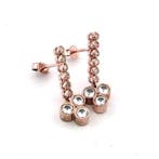 Zonder minimumprijs - Oorbellen - 9 kt. Roségoud, Zilver