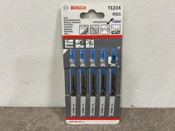 Veiling - 10x Bosch decoupeerzaagblad T123X Progressor for M, Nieuw