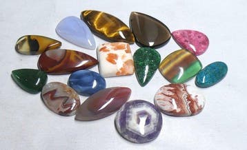 Pakket prachtige 100% natuurlijke cabochons Cabochon- 53.78, Verzamelen