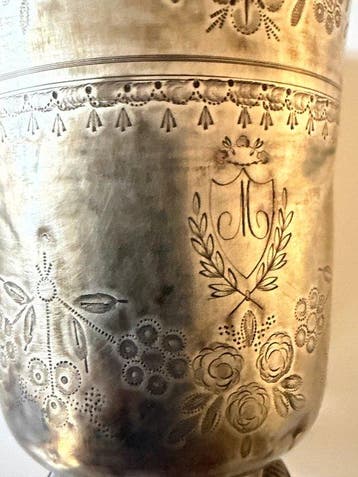 Bokaal - Zilver - Timbale tulp en zilver