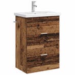 vidaXL Badkamermeubel Set Oud hout 61 x 40 x 84,5 cm Bewerkt, Huis en Inrichting, Tafels | Kaptafels, Verzenden, Nieuw