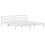Grenen bedframe wit - Tweede kansje, OP = OP!, Verzenden, Wit, Tweepersoons, Zo goed als nieuw