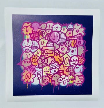 Kev Munday - Bubblegum Crowd - Limited Edition Art Print