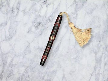 Parker - Lady Duofold Streamline Burgundy & Black Marbled, Verzamelen, Nieuw