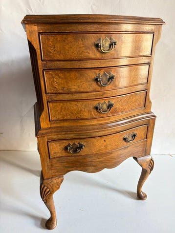 Meuble dappui - Antiek Burrwood Serpentine, Kast - - Hout