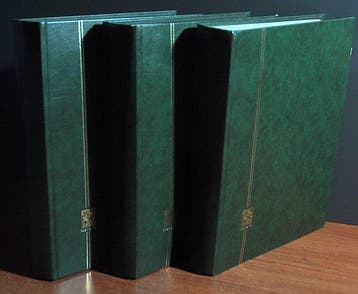 Accessoires - 3 gros albums de stock DAVO Nero vides avec, Gestempeld