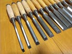 Woodworking Tools — 12-Piece Flat Chisel Set (Various Sizes