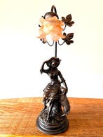 Lampe de table - Résine - Lampe Bergère et mouton