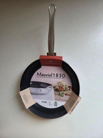 Mauviel - Braadpan - Mauviel 1830 Braadpan 24 cm - Staal,, Antiek en Kunst, Antiek | Keukengerei