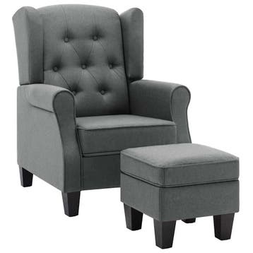 Fauteuil lichtgrijs -41% Retour deal, pak je winst!, Huis en Inrichting, Verzenden, 75 tot 100 cm, Zo goed als nieuw, 50 tot 75 cm