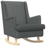 vidaXL Schommelstoel Donkergrijs 62 x 80 x 85 cm Stof, Verzenden