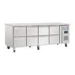 Polar U-serie geventileerde gekoelde GN werkbank met 8 laden, Verzenden, Nieuw in verpakking, Koelen en Vriezen