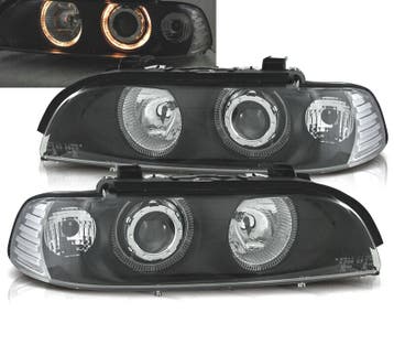 PHARES BMW E39 95-00 FOND NOIR ANGEL EYES, Verzenden, Neuf