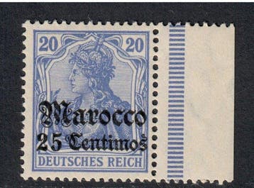 Duits postkantoor in Marokko 1906/1911 - DP Marokko zeldzame