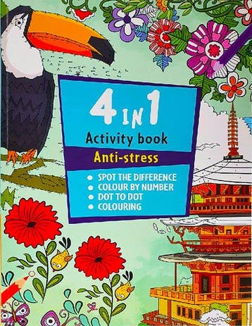 4 in 1 Activiteitenboek volwassenen, Verzenden, Nieuw