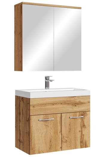 Badkamermeubel Set Montreal 01 60 cm Eiken Badmeubel, Verzenden, Nieuw