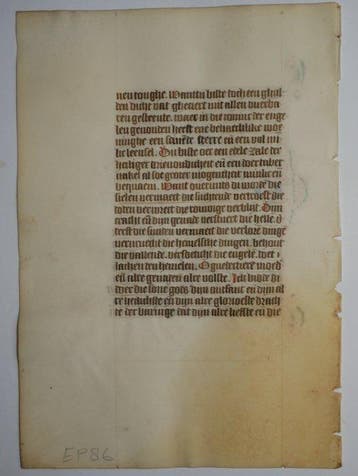 Anoniem - [Nederlands] Manuscript sheet from a Book of Hours