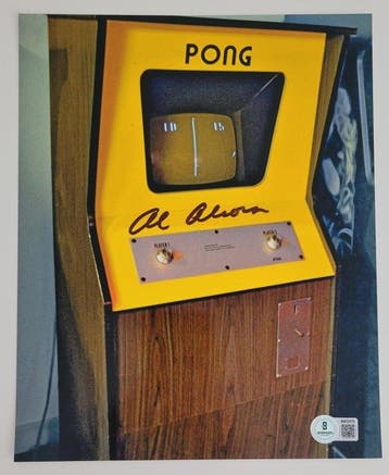 Atari - Rare Autograph From Allan Alcorn Creator of Pong, Games en Spelcomputers, Nieuw