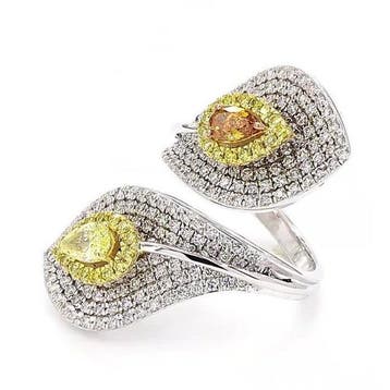 Bague de cocktail - 14 carats Or blanc - 2.30ct. tw.