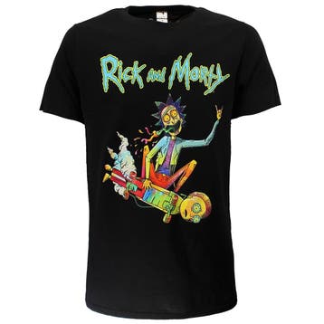 Rick and Morty Psychedelic Rick Epic Skateboard T-Shirt - Of